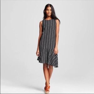WhoWhatWhere Size XS Striped drop waist dress